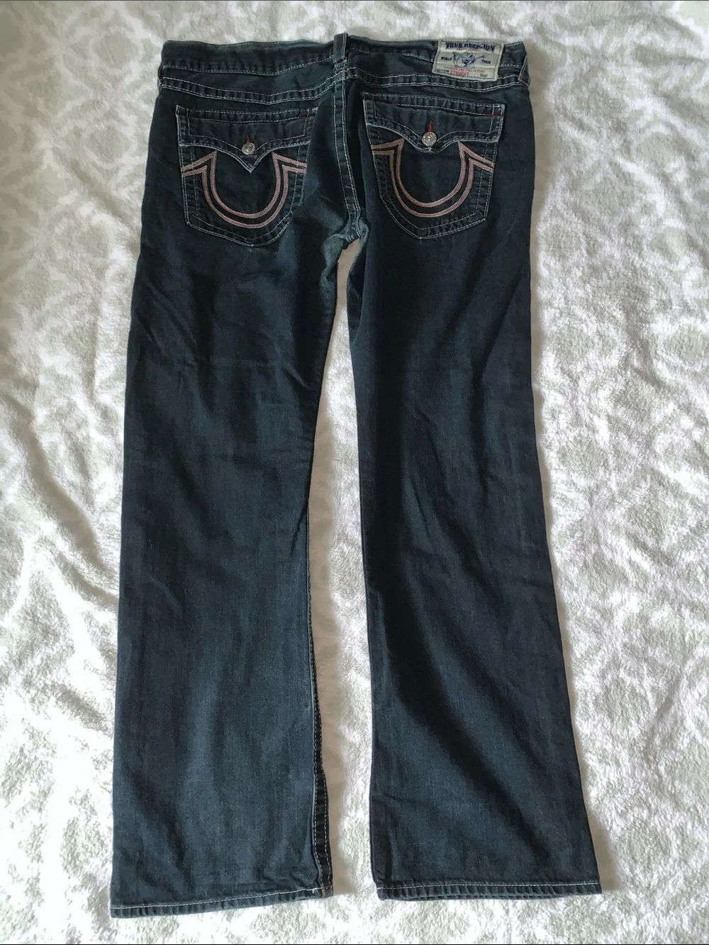 True Religion Men's Indigo Straight Jeans